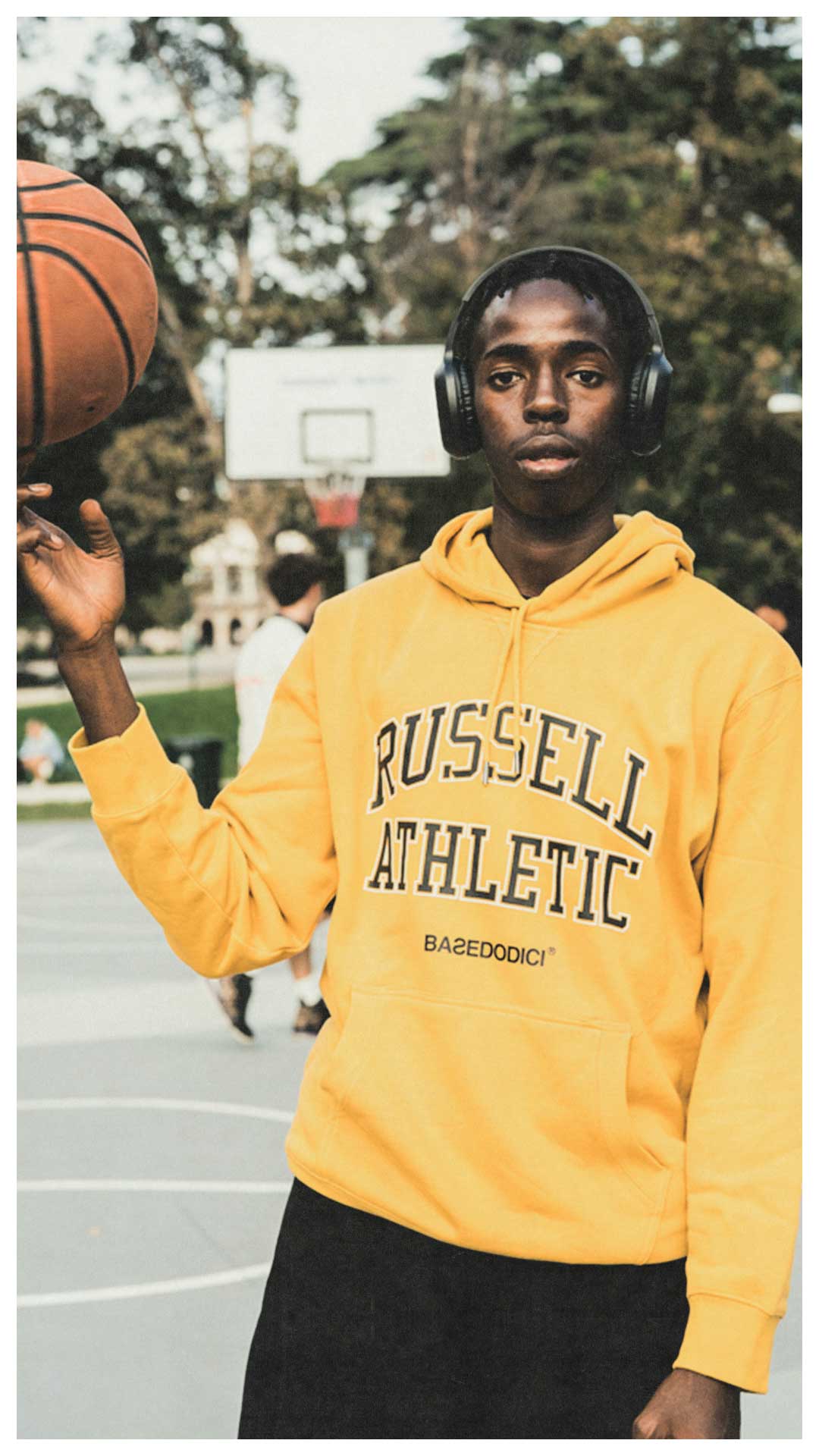 Russell athletic yellow clearance sweatshirt